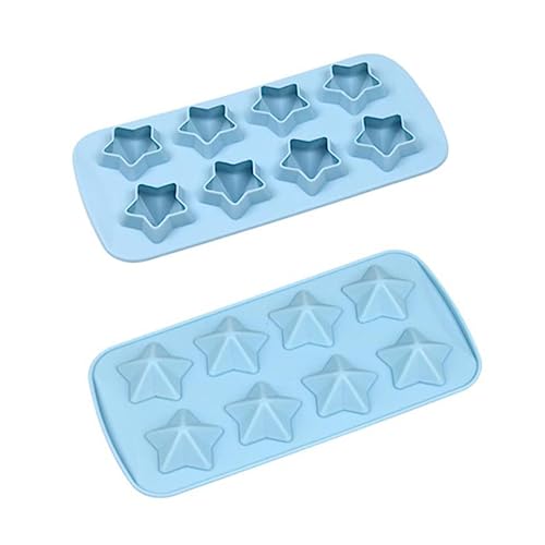 Abaodam 1stk Schussformen Fondantform Sterne Backen Stern Backform Cupcake-form Schokoladen Cupcakes Dessertform Süßigkeitenherstellung Kuchendekorationsform Silikonkuchen Kuchenform Keks