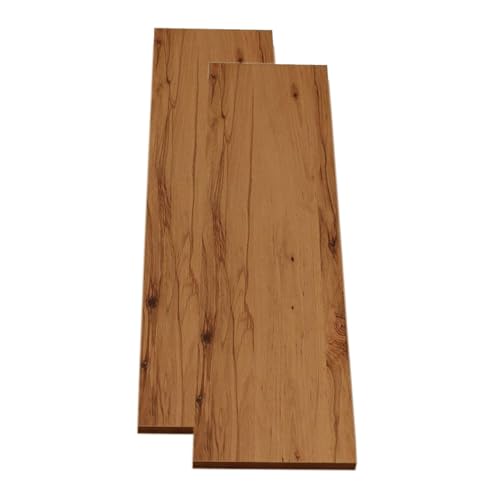 ben+camilla.com Einlegeboden Holz Wandregal | 80 cm x 40 cm lang in Buche Aktiv – 2er Set | Regalboden Tischplatten Regalbretter Vintage auch für Schränke