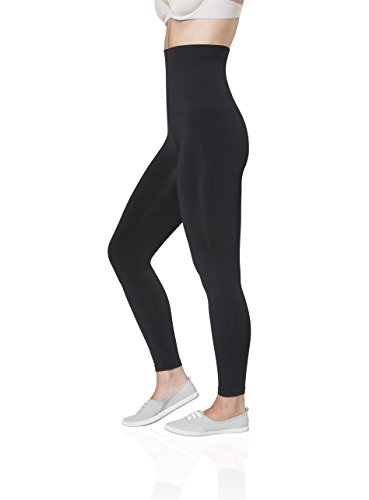 SLEEX Hohe Figurformende Shapewear Leggings, Schwarz, Groesse M/L
