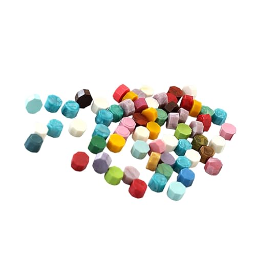 Zasdvn Wachssiegel-Set, Wachspellets für Stempelsiegel |Buchstaben-Wachs-Siegelset - 100 x Stempel-Siegelwachs-Pellets, Wachsperlen für Kinder, Erwachsene, Freunde, Familie