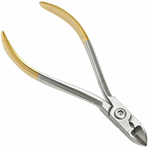 Medentra Orthodontischer Hartdrahtschneider TC Dentalzange Kieferorthopäde 15 Grad gebogen