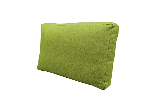 chilly pilley Palettenkissen Waschbar Gartenkissen für EU Paletten Palettenpolster Bezug abnembar mit Reißverschluss viele Farben und Größen (Rückenlehne 60x40x12 grün)