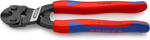 Knipex CoBolt® Kompakt-Bolzenschneider schwarz atramentiert, mit schlanken Mehrkomponenten-Hüllen 200 mm 71 02 200
