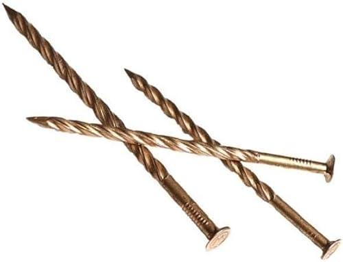 dvegGEE Nagelbeschläge, Betonnägel, Eisennägel for die Holzbearbeitung, Anti-Lockerungsnägel, Drehnägel(2 inch)