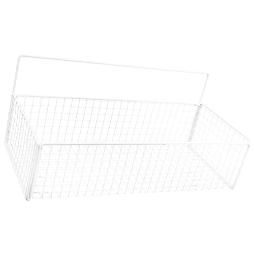 GRADENEVE Wandregal Korb Obstregal Schüssel Stand Schalter Zusammenklappbar Im Freien Anlage Anbindung Spitze Früchte Deckel Seegras Liner Körbe Gestell Pflanzen Weiß Eisen