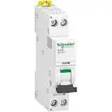 Schneider Electric - Acti9 iDT40T – modularer Leitungsschutzschalter – 1P+N – 6A – Kurve C – 4500A/6kA – A9P22606