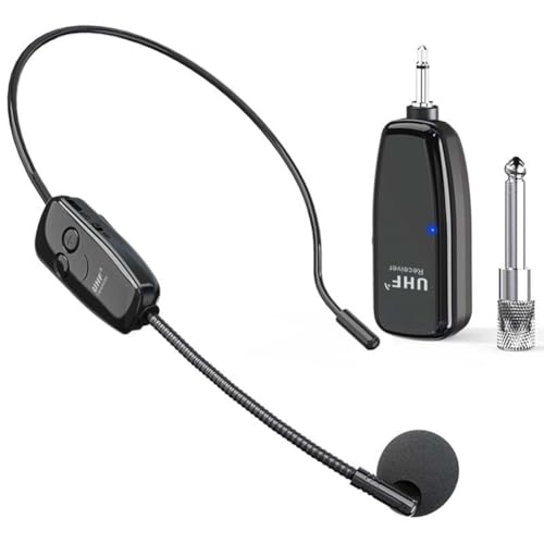 Muyilanc Drahtloses Headset-Mikrofon für Sprachverstärker Drahtloses Mikrofon-Headset Drahtloses Mikrofon-Headset für Den Unterricht
