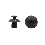 sourcing map 30Stk schwarz Plastik Niete Befestigung Halter Drucken Typ Klipp für 7mm Loch DE de