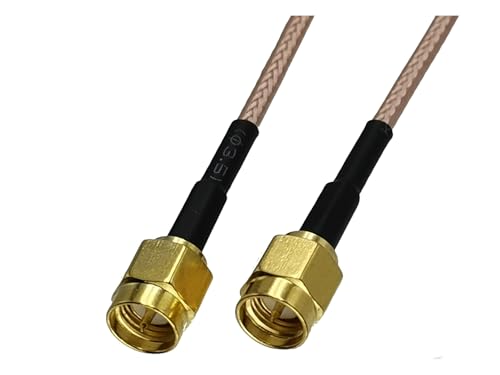 2 stücke RG316 Kabel SMA Stecker Auf SMA Stecker Crimp Draht Terminal RF Koaxial Zopf Jumper Adapter Gerade 4 zoll ~ 10FT(8inch(20CM))