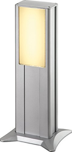 Gartenleuchte IVT PL-007 H0.45 mit E27 Fassung, Silber
