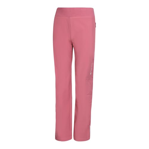Alpine PRO ZORTO Mädchen Softshellhose, Winterhose, Thermohose, Funktionshose, Sporthose, Reflektierender Druck, Wasserdichtes Atmungsaktives und Winddichtes Material, DWR-Ausrüstung, Warme Füllung
