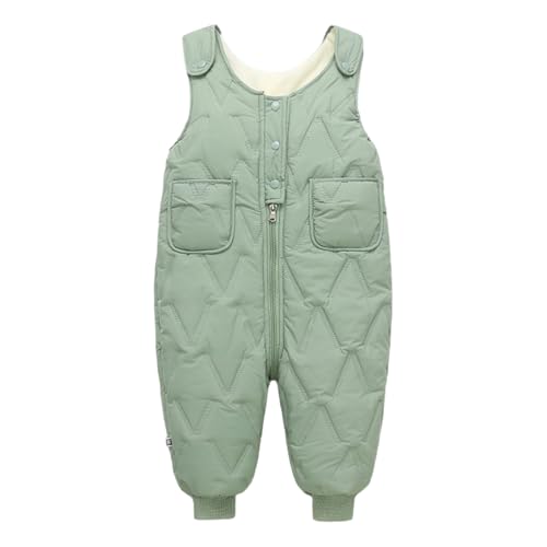 Jhaoyu Baby Daunenhose Leicht Winterhose Warm Schneehose Kleinkind Jungen Mädchen Winddicht Skihose Outdoorhose Gr. 74-104 Grün 80-86