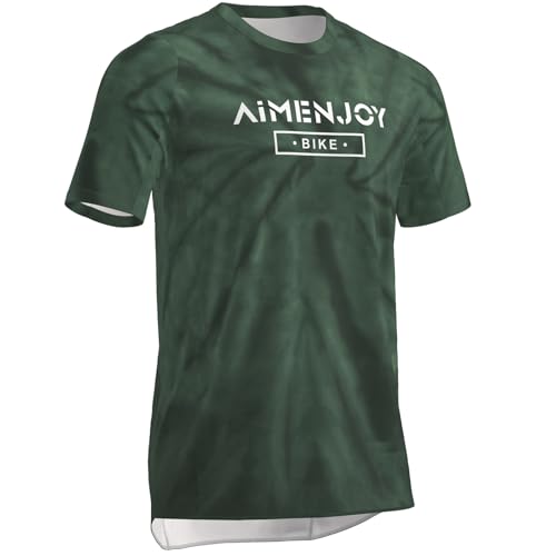 AIMENJOY Fahrradbekleidung Herren,MTB Bekleidung Herren,radtrikot Herren Kurzarm,Atmungsaktiv Und Feuchtigkeitsableitend, Geeignet Für Eine Vielzahl Von Outdoor-Sportarten (Color-01,M)