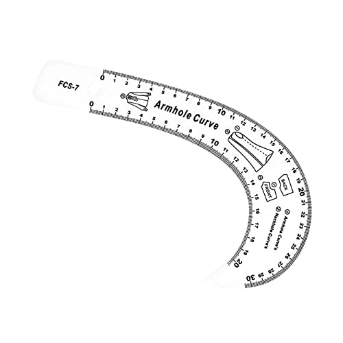 Oshhni Französisches Kurvenlineal, Schneiderlineal, Kleiderkurvenlineal, Musterherstellung, Kleidung, DIY, Maßschneiderei, metrisches Nählineal, Armlochkurve