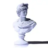 LCCCK Apollo-Büste in Weiß, 15,2 cm, Heimdekoration, klassische griechische Mythologie, römisches Dekor, Regale, David ästhetische Dekoration für kleine Statuen, Bücherregal, Raumdekoration, Büste,