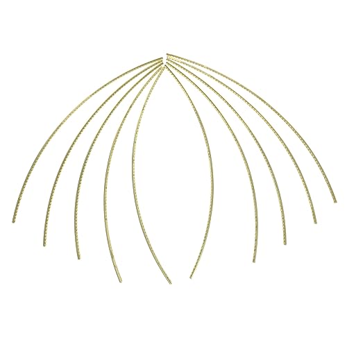 VINTORKY 10Pcs Werkzeuge für Gitarrenbünde gitarren ersatzteile gitarren werkzeug Gitarrenwerkstatt Gitarrenbauwerkzeuge Gitarrenbunddrähte aus Messing Gitarrenbauer-Werkzeuge Golden