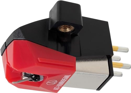Audio-Technica AT-VM95ML VM95-Serie Stereotonabnehmer, Microlinear Rot