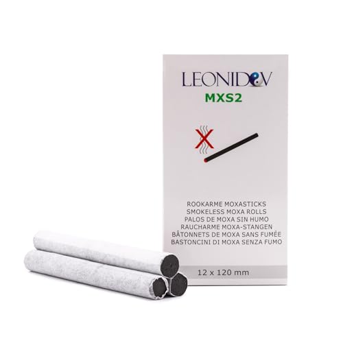 Leonidov® Moxa-Rollen Raucharm – Premium Moxazigarren für Moxibustion, Effiziente und Saubere Anwendung