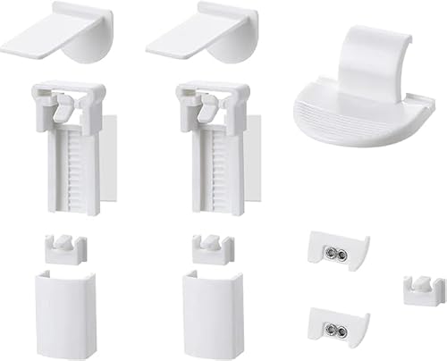 Plissee Ersatzteile Set Klemmträger Zubehör:2 Kit 12 Stück Plissee Klemmträger Zubehör Klemmfix Halterung