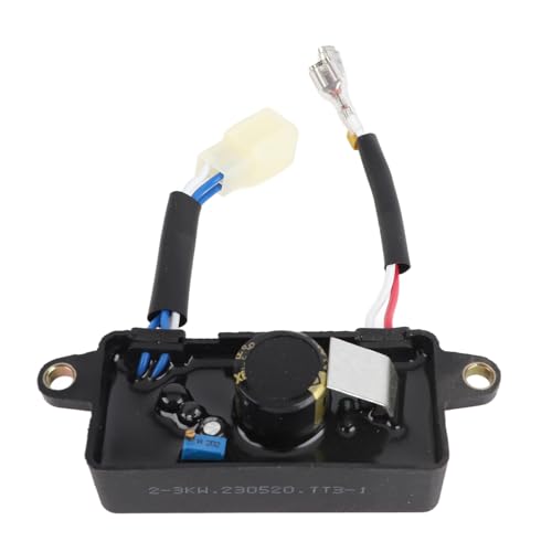 Generator-Spannungsregler, einphasig, hohe Stabilität, schnelle Reaktion, Spannungsstabilisator für 1-3-kW-Generatoren, Kunststoff, quadratisch, 2,8 kW Leistung, 220 μF, 250 V, 6