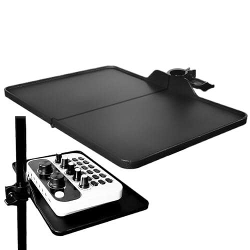 Mikrofonständer – Mikrofonständer-Clip am Tabletthalter, multifunktionaler Stativprojektor, faltbarer Laptop-Overall und Mikrofonständer | Tabletthalter für Bühnenräume und