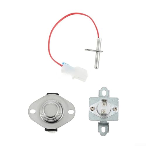 UTTASU Ersatz-Thermostat-Set 6931EL3003D 6931EL3001E 6323EL2001B Trockner-Thermosicherungskomponenten mit Grenzthermostat und Thermistor für die Reparatur von Haushaltsgeräten