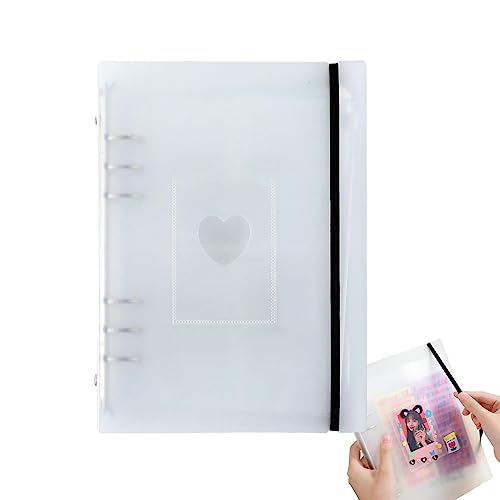 OLCANA Hüllen für A5-Ordner, lose Blätter, mattiert, für Fans Photocard Album, Studentenmappe für Postkarten, Visitenkarten, Fotos, Kamera, Karten