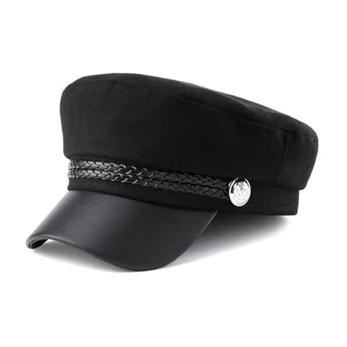 Ockyunoo Ballonmütze Damen, Fiddler-Cap, Fiddler-Cap, Chirmmütze für Alle Jahreszeiten, Newsboy Hut für Damen, Chauffeurhut für Herren und Damen, Womens Newsboy Cap, für alle Jahreszeiten Geeignet