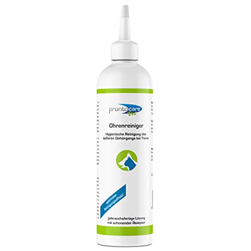 Prontocare-Vet 250ml Ohrenreiniger für Hunde und Katzen | minimiert Jucken, Brennen und Kopfschütteln