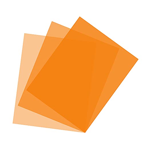 Orangefarbene Gelfolie, 40 x 50 cm, Full CTO, 1/2 CTO, 1/4 CTO Fotografie, Beleuchtung, farbiger Filter für Fotostudio-Taschenlampe, LED-Licht