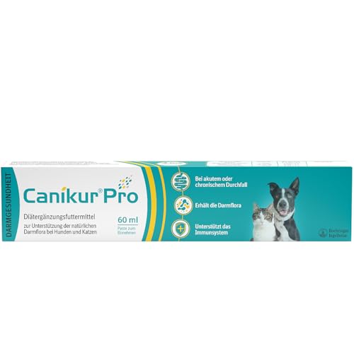 Canikur®Pro – zur Unterstützung der natürlichen Darmflora – Diät-Ergänzungsfuttermittel für Hunde und Katzen 60ml