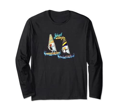 Boots- und Segelkurse Unterricht spritzen Brüder genießen Langarmshirt