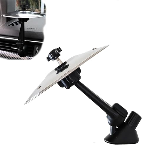 Car Outlet Becken - Clip-on Mini Impact Cymbals, tragbare universelle Drum-Becken für Auto-Luftauslässe, geeignet für Musikliebhaber und Trommler(Silber)