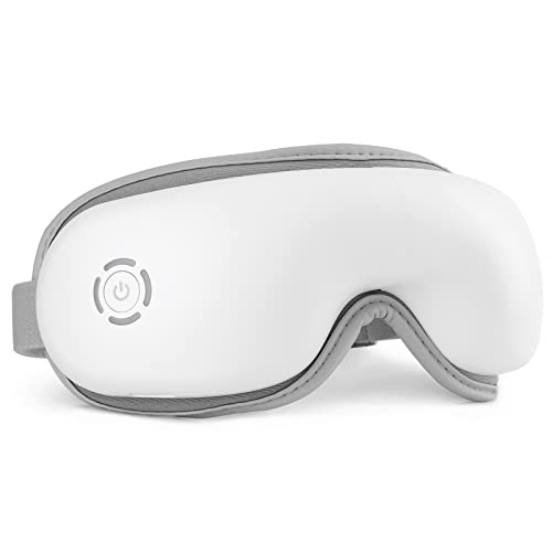 Augenmassagegerät, elektrisches augenmassagegerät mit Wärme, Vibration und Bluetooth Musik, eye massager mit 5 Modi, massagegerät hilft bei Augenringen und trockenen Augen, Präsent für Familie