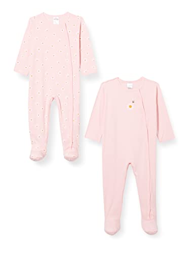 Schiesser Baby-Mädchen 2PACK Anzug mit Fuß Kleinkind Unterwäsche-Satz, Farbmix, 62