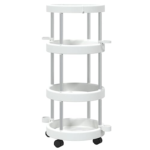 vidaXL Reinigungswagen mit Aufbewahrungskorb Aluminium, Rollwagen, Reinigungsmittel-Aufbewahrung, Aufbewahrungswagen, Reinigungsmittel-Organizer