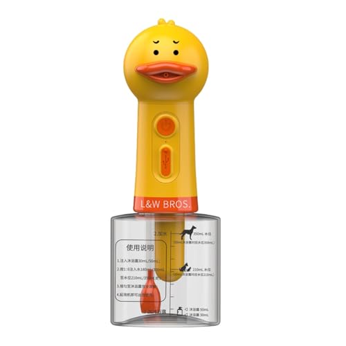 400 Ml Enten-Shampoo-Schäumer für Haustiere, Elektrische Hunde-Reinigungsschaummaschine, USB Wiederaufladbarer Schaumspender für Hunde, Ideal zum Baden und Pflegen V