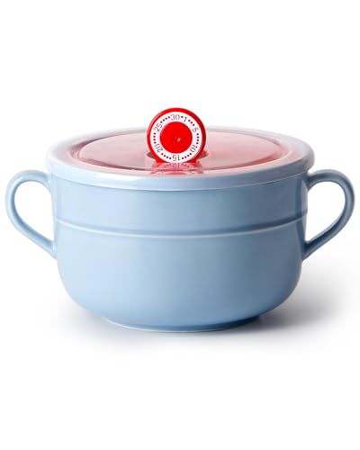 NUTRIUPS 900ml Suppenschüssel, Suppenbehälter, Suppentasse mit Griffen