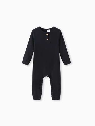 PATPAT Strampler für Baby-Jungen | Baby Schlafanzug ohne Füße | Baby Kleidung | Langarm Bodyverlängerung Baby | Neugeborenen Kleidung | Kuschelweiche Baumwolle | 3-6 Monate 61-69 Cm