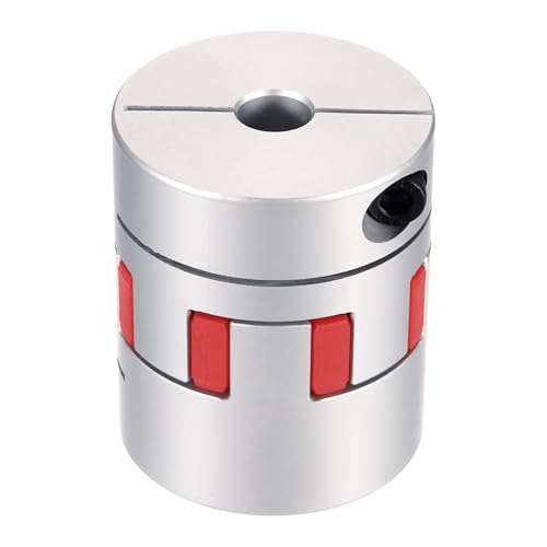 sourcing map Aluminiumwellenkupplung, Wellenkupplung, 12 mm auf 20 mm, flexible Spinnenkupplung, L50 mm x D40 mm, Kupplungsbacke, Spinnen-Wellen-Gelenkverbinder für 3D-Drucker, DIY-CNC-Fräsmaschine