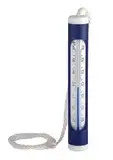 TFA Dostmann Analoges Schwimmbad- und Teichthermometer, 40.2004, mit Befestigungsleine, misst Unterwasser, für Whirlpools, Pools, Teiche, L 24 x B 24 x H 160 mm