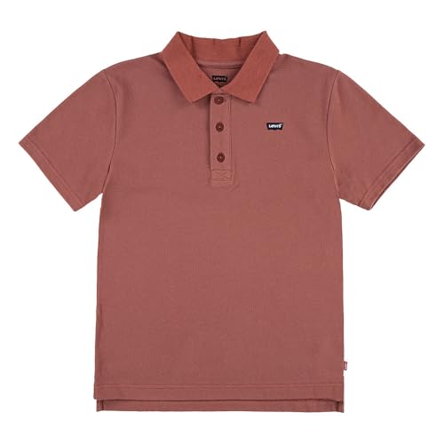 Levi's Baby-Jungen Lvb Poloshirt mit Nackenband Polohemd, Mahagoni, 6-7 Jahre