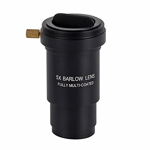 Barlow-Linse, Mehrfach Beschichtete 1,25 5X Barlow-Linse M42-Gewinde für 31,7-mm-Teleskop-Okulare