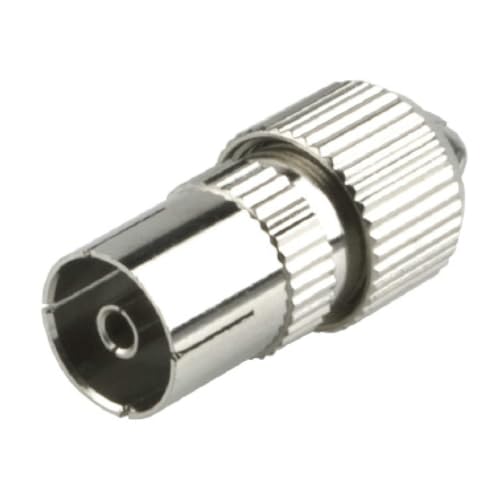 Glowster Satelliten-Antennenstecker, TV-Buchse, gerade, ideal für Empfangssysteme und zur Verbesserung von Fernsehsignalen, kompatibel mit verschiedenen Satellitenanlagen.
