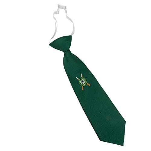 Schützenkrawatte grün für Kinder - fertig gebunden - mit Gummizug - passend zum Schützenfest - Krawatte Schützenverein, Geschenk für die Uniform, 100% Polyester, 27 cm