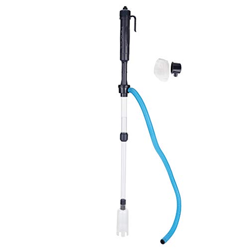 Gavigain Telescopic Electric Aquarium Vakuum, Sandwaschmaschine, Wasserwechsler, Kiesreiniger, Fischabfallsaugung, einstellbare Länge, einfach zu bedienende, für