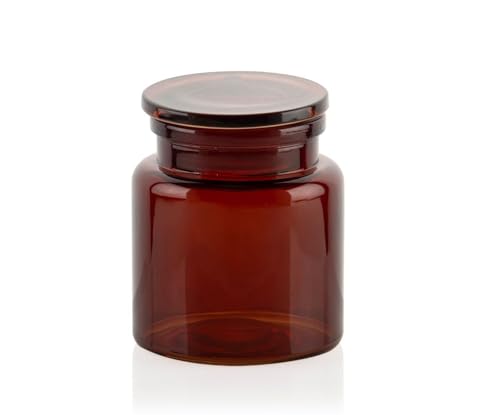 BOTE P/ALGODON VIDRIO MARRÓN Ø10X12