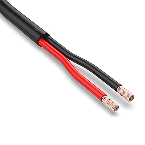 AUPROTEC KFZ Kabel 2x2,5 mm² 5m rund FLRYY I Rundkabel Fahrzeugkabel/Fahrzeugleitung Verschiedene Anwendungen I 2 poliges Kabel für Anhänger geeignet
