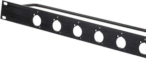 1U 2U Rack-Patchpanel 8 12 16 24-Kanal-Flugbox-Installation, geeignet for Schrankmontageplatten mit XLR-Steckern und -Buchsen(1U 10D)