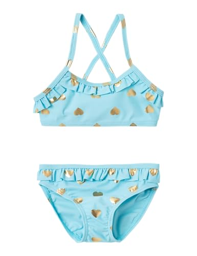 NAME IT Baby Girls Nmfzuma Bikini, Crystal Seas, 74/80